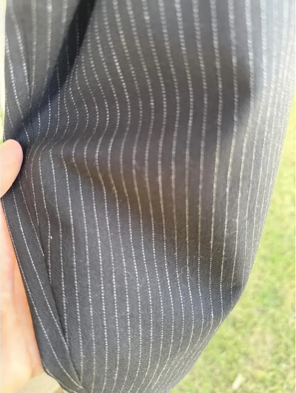 Natural Exchange Executive Men's Black Pinstripe Blazer - Sz 50r